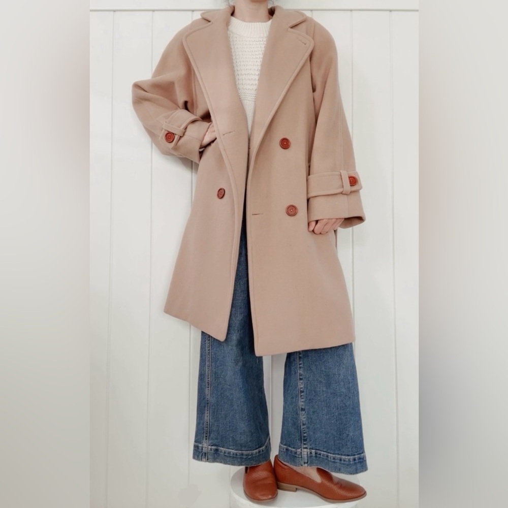 Vintage Wool Trench Coat